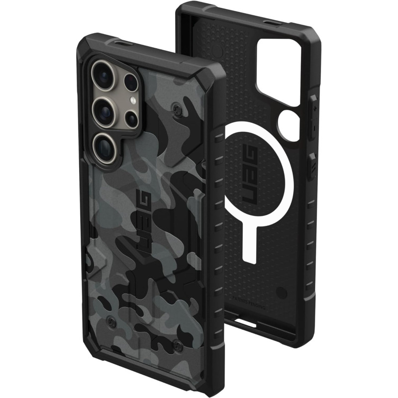 Urban Armor Gear Designed For Samsung Galaxy S24 Ultra Case 6.8" Pathfinder SE Midnight Camo, Magnetic Charging Rugged Military Drop-Proof Impact Resistant Non-Slip Protective Cover, 214426114061