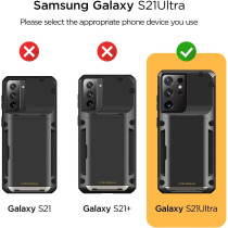 Vrs Design Damda Glide Pro Phone Case Compatible With Galaxy S21 Ultra 6.8 inch 2021, Matte Black, 909782