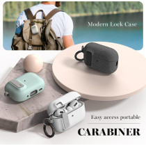 Vrs Design Modern Lock Airpods Pro Case For Apple Airpods Pro 2nd Generation And 1st Generation 2023/2022/2019, White, 912155
