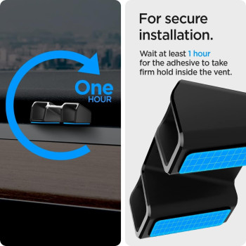 Spigen Air Freshener Adapter Designed For Tesla Model 3 Not Compatible With Model 3 2024 Refresh And Y 2023/2022 Airvent Air Freshener Not Included-2 Pack, Black, ACP05265