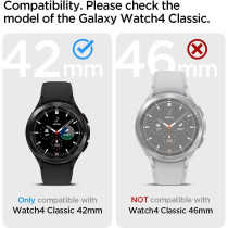 Spigen Liquid Air Armor Designed For Samsung Galaxy Watch 4 Classic Case 42mm 2021, Matte Black, ACS03141