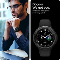 Spigen Liquid Air Armor Designed For Samsung Galaxy Watch 4 Classic Case 42mm 2021, Matte Black, ACS03141