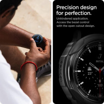 Spigen Liquid Air Armor Designed For Samsung Galaxy Watch 4 Classic Case 42mm 2021, Matte Black, ACS03141