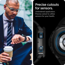 Spigen Liquid Air Armor Designed For Samsung Galaxy Watch 4 Classic Case 42mm 2021, Matte Black, ACS03141