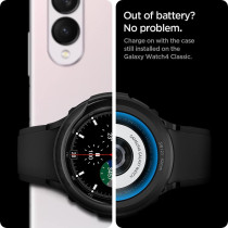Spigen Liquid Air Armor Designed For Samsung Galaxy Watch 4 Classic Case 42mm 2021, Matte Black, ACS03141