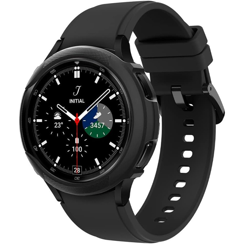 Spigen Liquid Air Armor Designed For Samsung Galaxy Watch 4 Classic Case 42mm 2021, Matte Black, ACS03141
