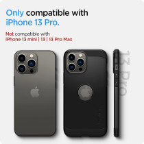 Spigen Tough Armor Mag MagFit Extreme Protection Tech Compatible With MagSafe Designed For iPhone 13 Pro Case 2020-Black, ACS03280