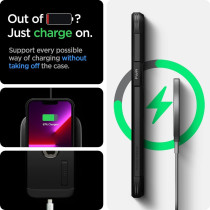 Spigen Tough Armor Mag MagFit Extreme Protection Tech Compatible With MagSafe Designed For iPhone 13 Pro Case 2020-Black, ACS03280
