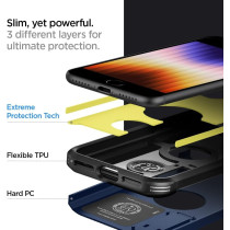 Spigen Tough Armor Extreme Protection Tech Designed For iPhone SE 2022 Case/iPhone SE 3 Case 2022/iPhone SE 2020 Case/iPhone 8 Case/iPhone 7 Case-Navy Blue, ACS04347