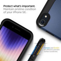Spigen Tough Armor Extreme Protection Tech Designed For iPhone SE 2022 Case/iPhone SE 3 Case 2022/iPhone SE 2020 Case/iPhone 8 Case/iPhone 7 Case-Navy Blue, ACS04347