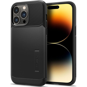 Spigen Slim Armor Designed For iPhone 14 Pro Case 2022, Black, ACS04671