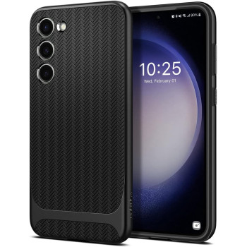 Spigen Neo Hybrid Bumper Case For Galaxy S23 Plus 2023 Lightweight And Shock-Absorbent, Black, ACS05674