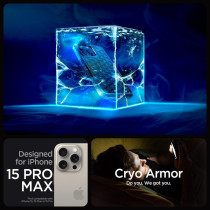 Spigen Cryo Armor Designed For iPhone 15 Pro Max Case 2023 Military Grade Protection, Cryo Red, ACS06604