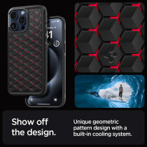 Spigen Cryo Armor Designed For iPhone 15 Pro Max Case 2023 Military Grade Protection, Cryo Red, ACS06604