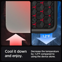 Spigen Cryo Armor Designed For iPhone 15 Pro Max Case 2023 Military Grade Protection, Cryo Red, ACS06604