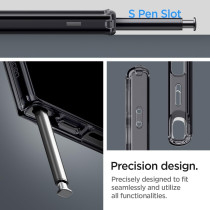Spigen Ultra Hybrid Metal Ring MagFit Designed For Galaxy S24 Ultra Case, Compatible With MagSafe Anti-Yellowing Military-Grade Protection 2024, Zero One