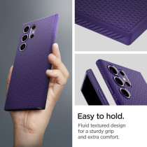 Spigen Liquid Air Designed For Galaxy S24 Ultra Case 2024 Military-Grade Protection, Deep Purple, ACS07449