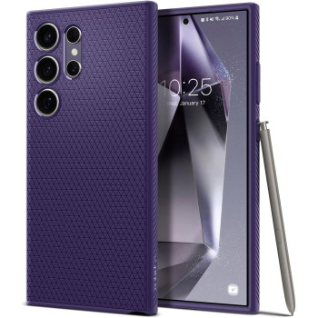 Spigen Liquid Air Designed For Galaxy S24 Ultra Case 2024 Military-Grade Protection, Deep Purple, ACS07449