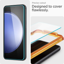 Spigen Tempered Glass Screen Protector GlasTR AlignMaster Designed For Galaxy S23 FE, 2 Pack, AGL06986