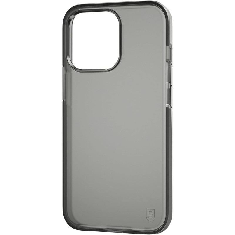 Bodyguardz Solitude Minimalist Phone Case For The iPhone 13 Pro, No-Slip Grip, Shockproof, 5G, MagSafe And Qi Charging, 8 Foot Drop Protection, Smoke, CLK0P-APH1P-9HG