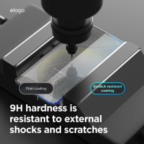 Elago Tempered Glass Plus Screen Protector Compatible With Samsung Galaxy S24, 9H Surface Hardness, Anti-Fingerprint, Shatter-Proof, Curved Full Coverage, Scratch Protection, Crystal Clear Clarity, EGS24-62TG