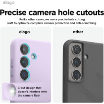 Elago Compatible With Samsung Galaxy S24 Plus Case, Liquid Silicone Case, Full Body Protective Cover, Shockproof, Slim Phone Case, Anti-Scratch Soft Microfiber Lining, 6.7 inch, Lavender, EGS24SC67-LV