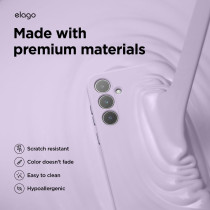 Elago Compatible With Samsung Galaxy S24 Plus Case, Liquid Silicone Case, Full Body Protective Cover, Shockproof, Slim Phone Case, Anti-Scratch Soft Microfiber Lining, 6.7 inch, Lavender, EGS24SC67-LV