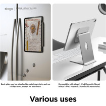Elago Case For iPad 10th Generation iPad Case With Magnetic Attachment To Metal Materials, Compatible With Apple iPad Pencil And Pencil Case, Light Grey, EPAD109-10-MFLO-LGY