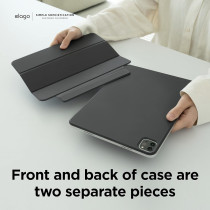 Elago Case For iPad Pro 11 inch 4th, 3rd, 2nd Generation iPad Case With Magnetic Attachment To Metal Materials, Compatible With Apple iPad Pencil And Elago’s Pencil Case, Dark Grey, EPADP11-3-MFLO