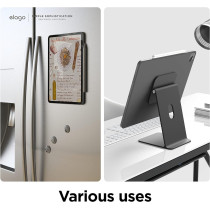 Elago Case For iPad Pro 11 inch 4th, 3rd, 2nd Generation iPad Case With Magnetic Attachment To Metal Materials, Compatible With Apple iPad Pencil And Elago’s Pencil Case, Dark Grey, EPADP11-3-MFLO