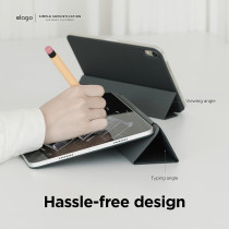 Elago Case For iPad Pro 11 inch 4th, 3rd, 2nd Generation iPad Case With Magnetic Attachment To Metal Materials, Compatible With Apple iPad Pencil And Elago’s Pencil Case, Dark Grey, EPADP11-3-MFLO