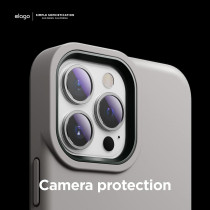 Elago Glide Armor Case Designed For iPhone 13 Pro Max Case, Drop Protection, Shockproof Protective TPU Cover, Upgraded Shockproof, Mix And Match Parts, Enhanced Camera Guard, Stone/Dark Green, ES13GL67-STDGR