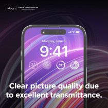 Elago Privacy Glass Plus Screen Protector Compatible With iPhone 14 Pro Protect Privacy, 9H Surface Hardness, Shatter-Proof, Scratch Protection, ES14PRO-61PR