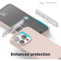 Elago Magnetic Silicone Case Compatible With iPhone 15 Pro Case 6.1 Inch Compatible With All MagSafe Accessories Built-In Magnets, Soft Grip Silicone, Shockproof, Lovely Pink, ES!5MSSC61PRO-LPK