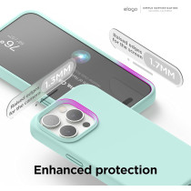 Elago Compatible With iPhone 15 Pro Max Case, Liquid Silicone Case, Full Body Protective Cover, Shockproof, Slim Phone Case, Anti-Scratch Soft Microfiber Lining, 6.7 inch, Aqua Sky, ES15SC67PRO-ASKY