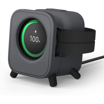 Elago GW5 Stand Compatible With Samsung Galaxy Watch 6 Series Charger Stand/5 Charger, 40, 44mm/5 Pro Charger, 45mm 2022-2023, Classic Speaker Design, Dark Grey Charging Cable Not Included, EST-GWT5-29-DGY