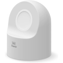 Elago W2 Charger Stand Compatible With Apple Watch Series Ultra2/Ultra/9/8/7/6/SE/5/4/3/2/1/SE, 49mm/45mm/44mm/42mm/41mm/40mm/38mm, Durable Silicone, Compatible With Nightstand Mode, White, EST-WT2-WH