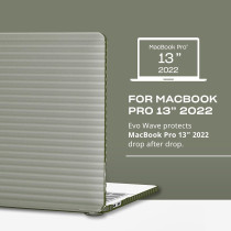 Tech21 EvoWave For MacBook Pro 13" 2020-2022, Green, Hard Cover, T21-10130