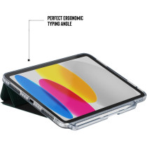 Tech21 EvoFolio Case For iPad 10th Gen Impact Protection Multi-Angle Viewing, Teal, T21-10210
