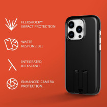 Tech21 Evo Crystal Kick Case For iPhone 15 Pro Compatible With MagSafe Impact Protection Case, Obsidian Black, T21-10261