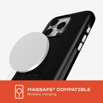 Tech21 Evo Crystal Kick Case For iPhone 15 Pro Compatible With MagSafe Impact Protection Case, Obsidian Black, T21-10261
