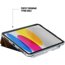 Tech21 EvoFolio Case For iPad 10th Gen Impact Protection Multi-Angle Viewing, Tan, T21-10424