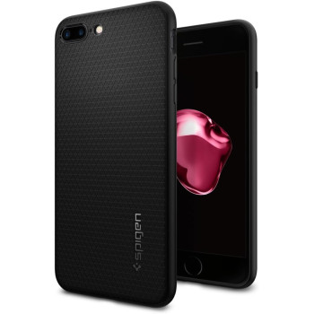 Spigen Liquid Air Armor Designed For iPhone 8 Plus Case 2017/Designed For iPhone 7 Plus Case 2016, Black, 043CS20525