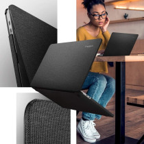 Spigen Thin Fit Designed For MacBook Pro 13 inch Case M2/M1/A2338/A2251/A2289 2020-2022, Black, ‎070CS25965