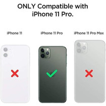 Spigen Tough Armor Compatible With iPhone 11 Pro Case, Double Protective Layer Extreme Drop Protection Mobile Phone Case For iPhone 11 Pro Case, Satin Silver, 077CS27241