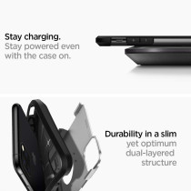 Spigen Tough Armor Compatible With iPhone 11 Pro Case, Double Protective Layer Extreme Drop Protection Mobile Phone Case For iPhone 11 Pro Case, Satin Silver, 077CS27241