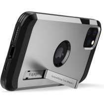 Spigen Tough Armor Compatible With iPhone 11 Pro Case, Double Protective Layer Extreme Drop Protection Mobile Phone Case For iPhone 11 Pro Case, Satin Silver, 077CS27241