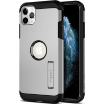 Spigen Tough Armor Compatible With iPhone 11 Pro Case, Double Protective Layer Extreme Drop Protection Mobile Phone Case For iPhone 11 Pro Case, Satin Silver, 077CS27241