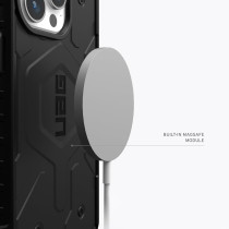 Urban Armor Gear Case Update Ver Compatible With iPhone 15 Pro Case 6.1 inch Pathfinder Black Built-In Magnet Compatible With MagSafe Charging Rugged Military Grade Dropproof Protective Cover, Black, 114281114040