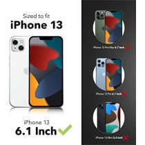 Gear4 Zagg Crystal Palace Snap Case Crystal Clear Impact Protection With MagSafe Compatibility For Apple iPhone 13, Clear, 702008199
